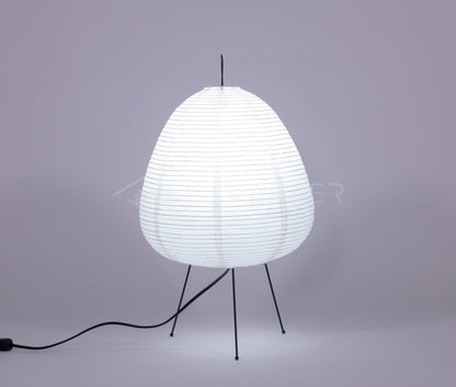 Lampe de table Lia – Design moderne inspiré par les lanternes en papier japonaises, éclairage LED d'ambiance, décoration intérieure élégante