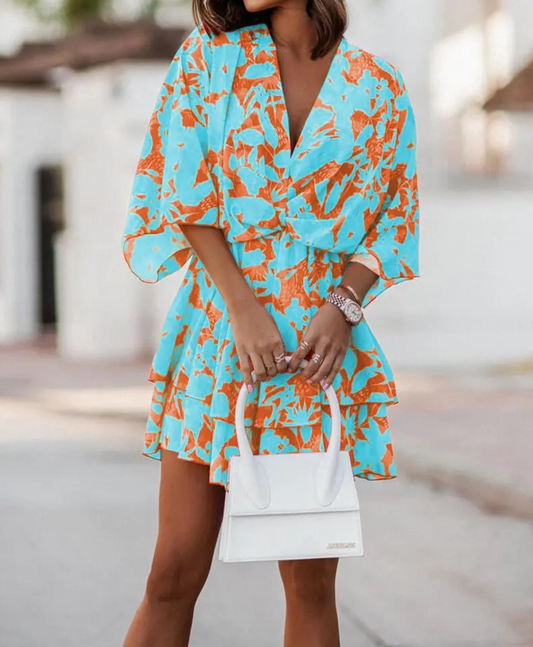 Valeria - mini robe florale bohème