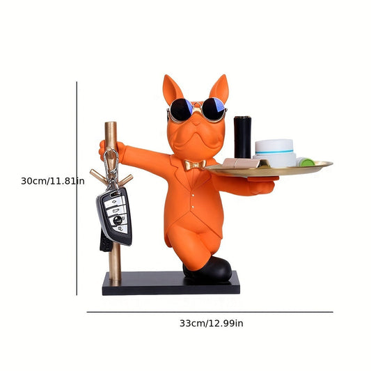 Figurine de Bulldog Français Livia – Sculpture Décorative Charmante pour une Décoration Intérieure Élégante