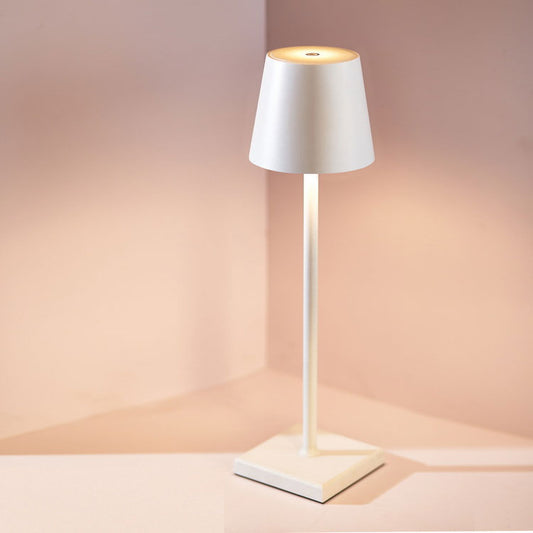 Lampe de Table Sans Fil Rechargeable London – Élégante Lampe LED Portable, Dimmable Tactile, Convient pour Intérieur/Extérieur