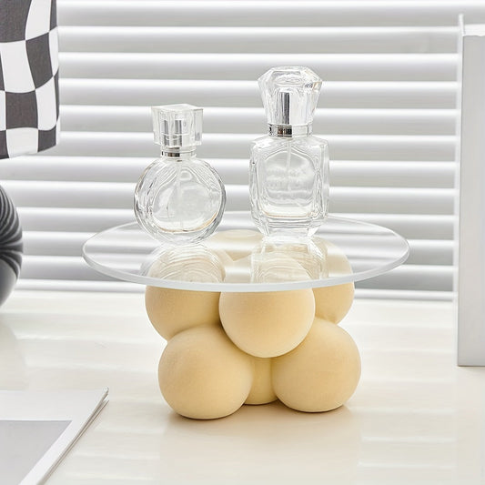 Plateau de rangement Lotte – Organisateur ovale élégant et polyvalent pour la maison et le bureau