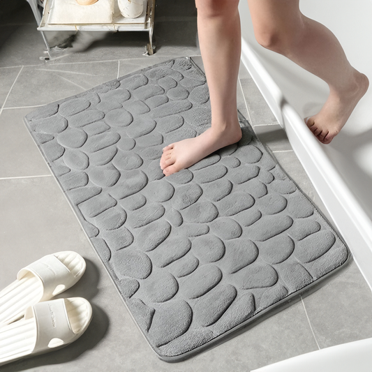 Tapis de Douche Antidérapant LuxeFeet en Mousse à Mémoire - Confort et Sécurité au Quotidien