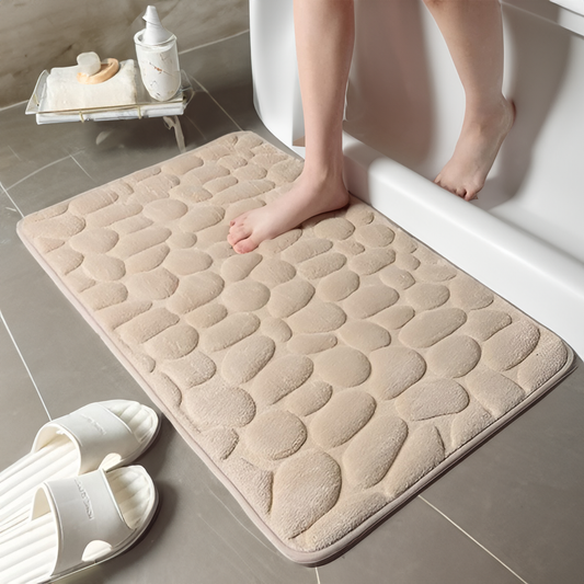 Tapis de Douche Antidérapant LuxeFeet en Mousse à Mémoire - Confort et Sécurité au Quotidien