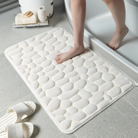 Tapis de Douche Antidérapant LuxeFeet en Mousse à Mémoire - Confort et Sécurité au Quotidien