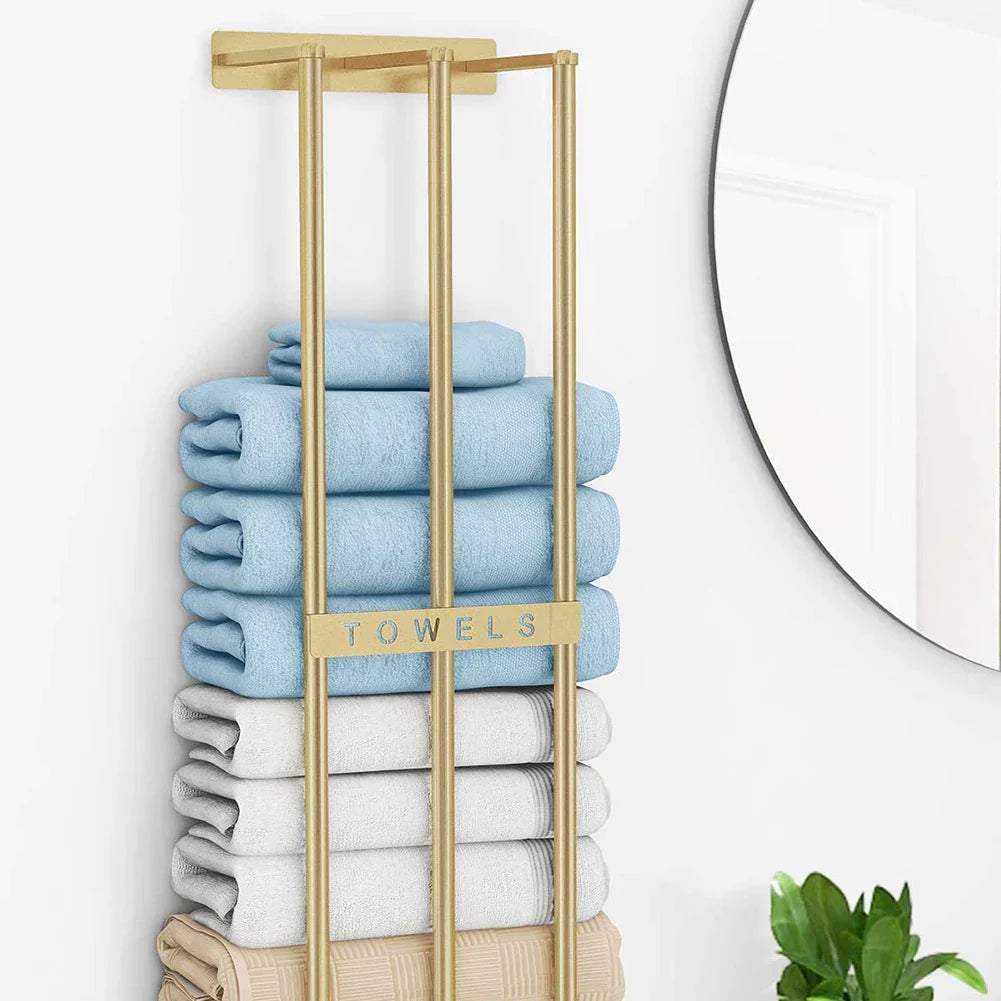 Porte-serviettes Luxueux – Design Économiseur d'Espace pour Salles de Bain Modernes