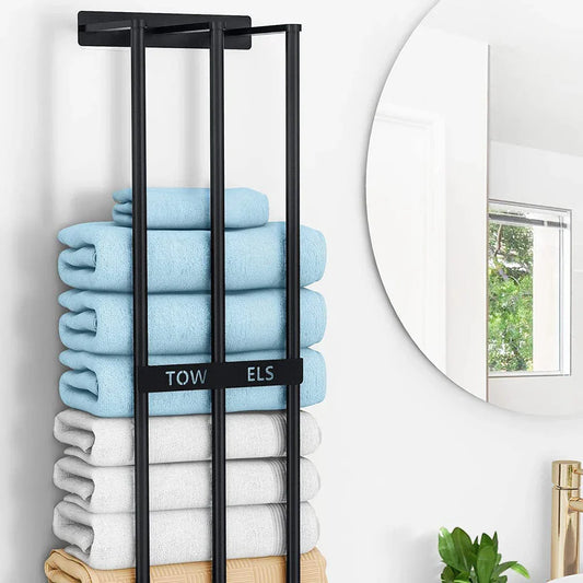 Porte-serviettes Luxueux – Design Économiseur d'Espace pour Salles de Bain Modernes