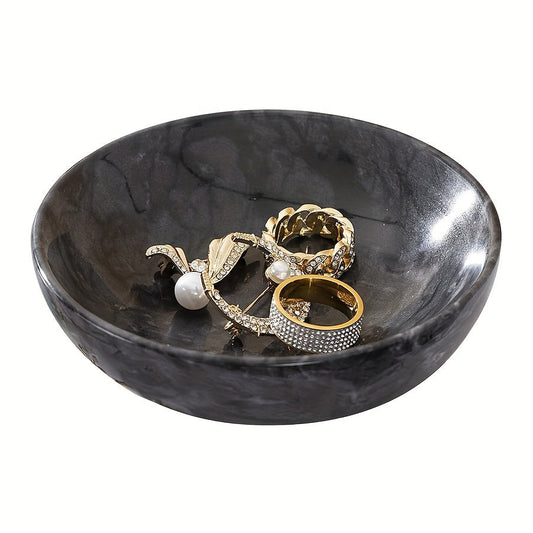 Bol décoratif en marbre MarbleServe avec motif nuage – Polyvalent et inoxydable pour la décoration intérieure