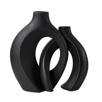 Ensemble de vases en céramique moderne – Décoration élégante pour intérieurs contemporains