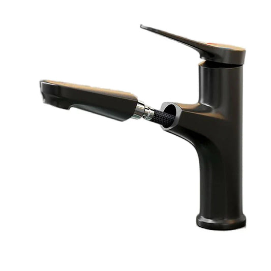 Robinet de salle de bain moderne – Mitigeur à levier unique avec fonction extractible et vanne en céramique