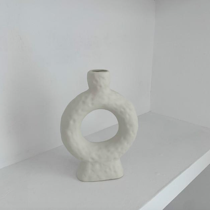 Bougeoir en céramique moderne – Design rond unique pour une décoration d'intérieur élégante – Deux options de taille