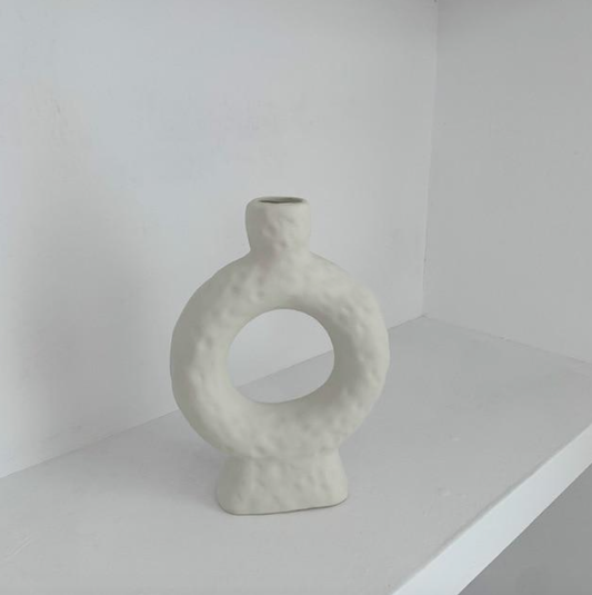 Bougeoir en céramique moderne – Design rond unique pour une décoration d'intérieur élégante – Deux options de taille