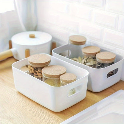 Boîtes de rangement multifonctionnelles avec poignées – Set de 4 pour l'organisation à la maison