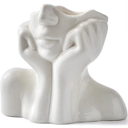 Vase crème unique et moderne
