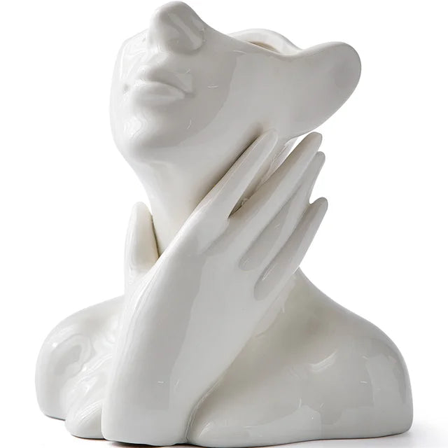 Vase crème unique et moderne