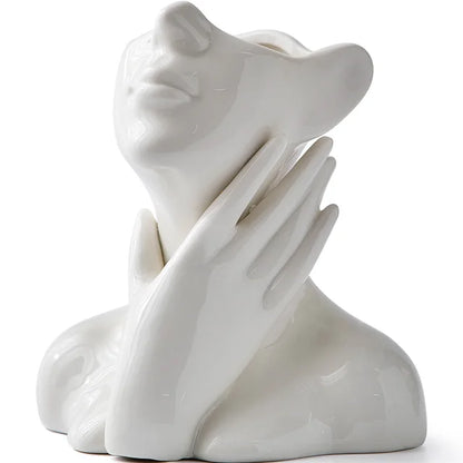 Vase crème unique et moderne