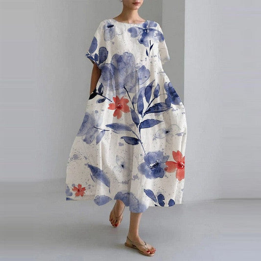 Robe Élégante à Motifs Floraux – Femme – Madeleine