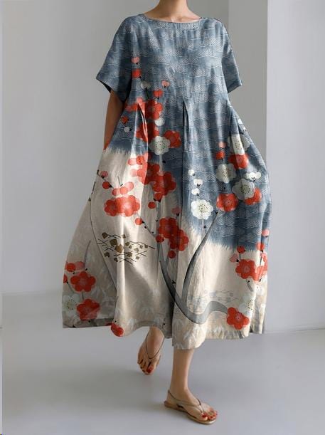 Robe Élégante à Motifs Floraux – Femme – Madeleine