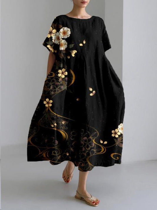 Robe Élégante à Motifs Floraux – Femme – Madeleine