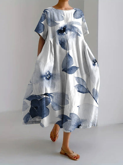 Robe Élégante à Motifs Floraux – Femme – Madeleine