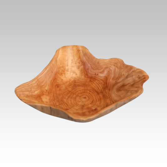OctaWood Bol en Bois Octogonal – Bol Élégant en Bois Massif pour Fruits et Snacks