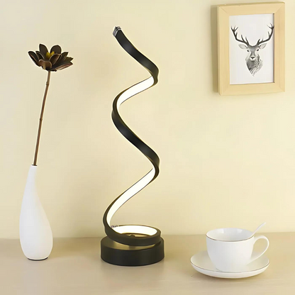Lampe LED Spirale - Luminosité Réglable et Design Élégant 3000K