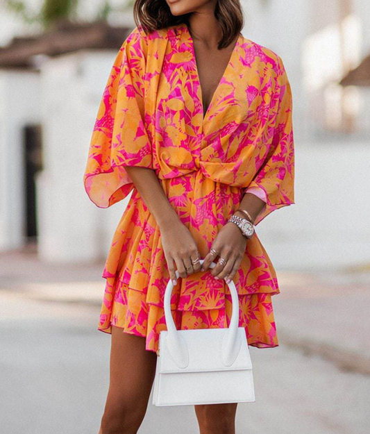 Valeria - mini robe florale bohème