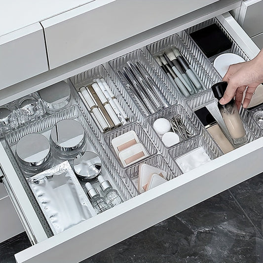 Organisateur de maquillage en acrylique transparent pratique avec tiroirs