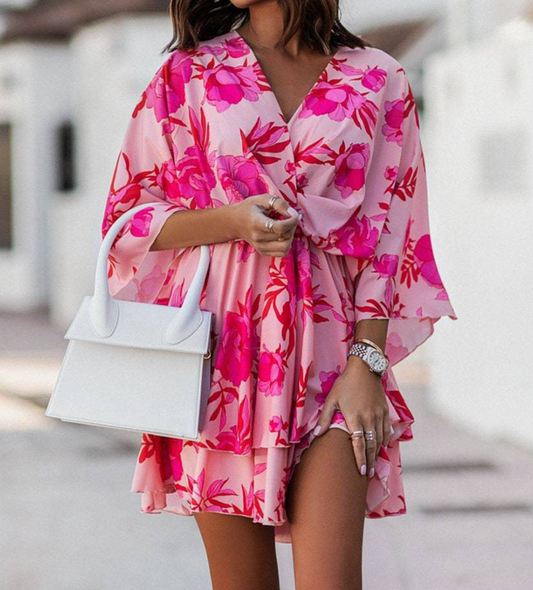 Valeria - mini robe florale bohème