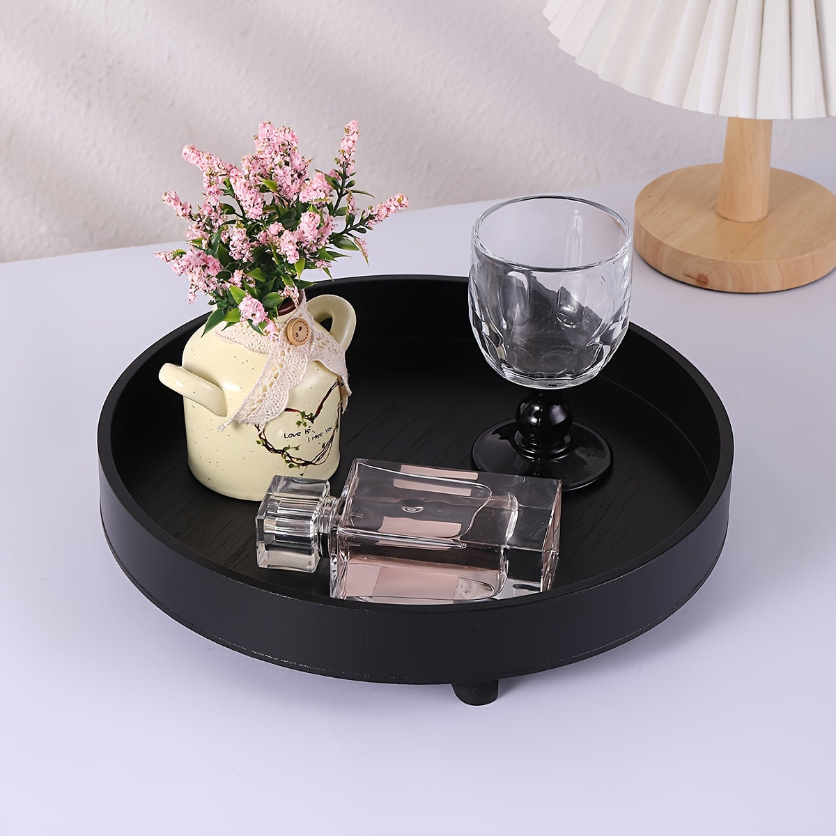Bol en bois rond pour une organisation élégante – Parfait pour la décoration intérieure