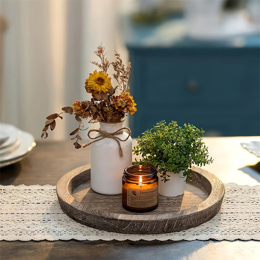 Bol en bois rustique pour une décoration élégante et des accents festifs