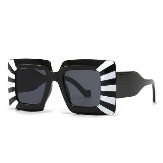 Lunettes de soleil carrées vintage surdimensionnées