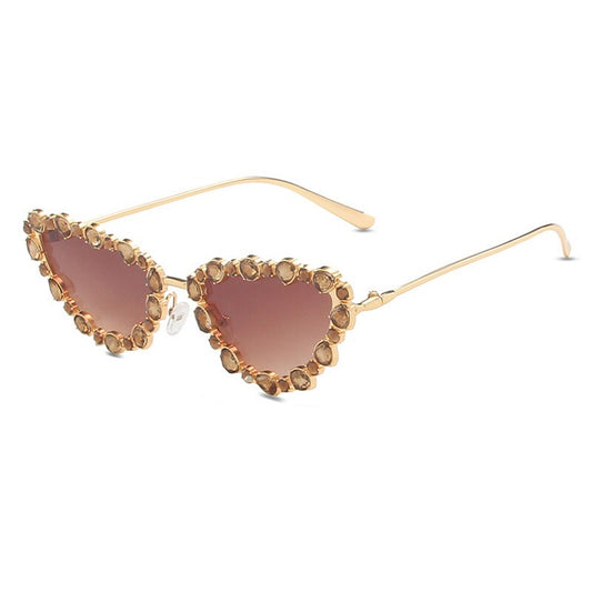Folie des Strass - Lunettes de Soleil en Forme de Chat