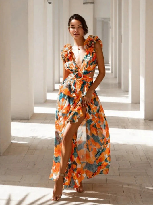 Lexi - Robe maxi élégante sans dos