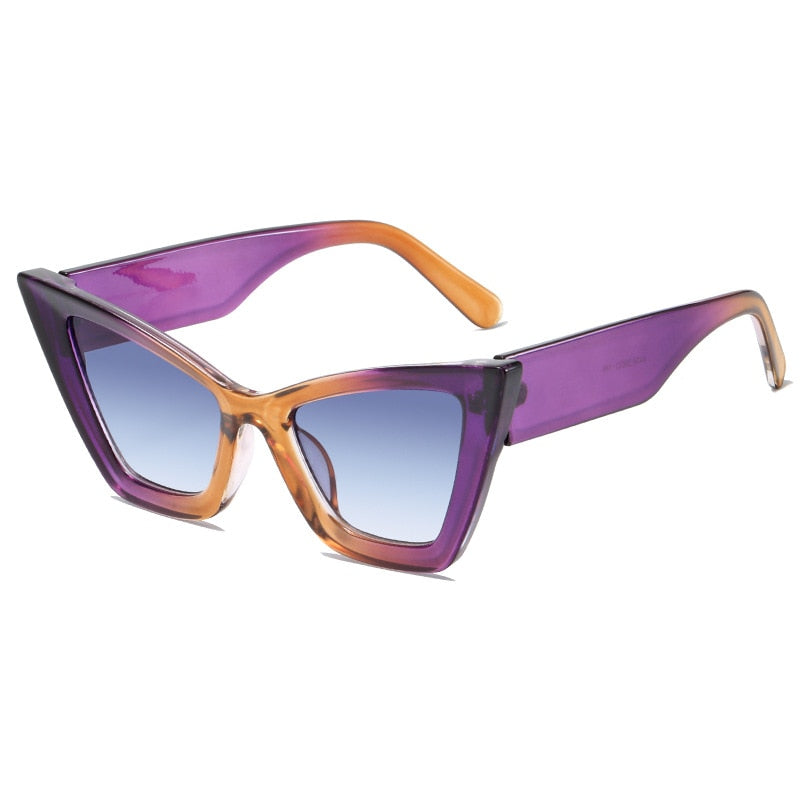 Lunettes de soleil oversize en forme d'œil de chat