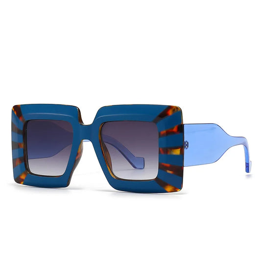 Lunettes de soleil carrées vintage surdimensionnées