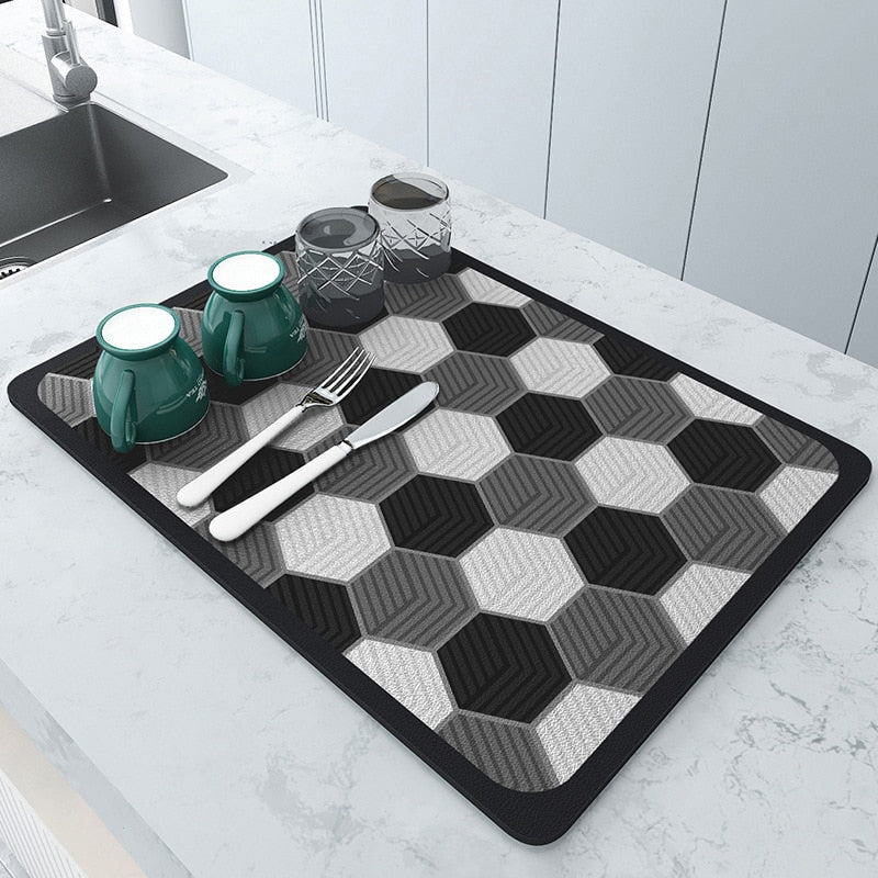 SplashGuard Super Absorbante Tapis de Cuisine – Gardez vos surfaces de travail sèches et propres