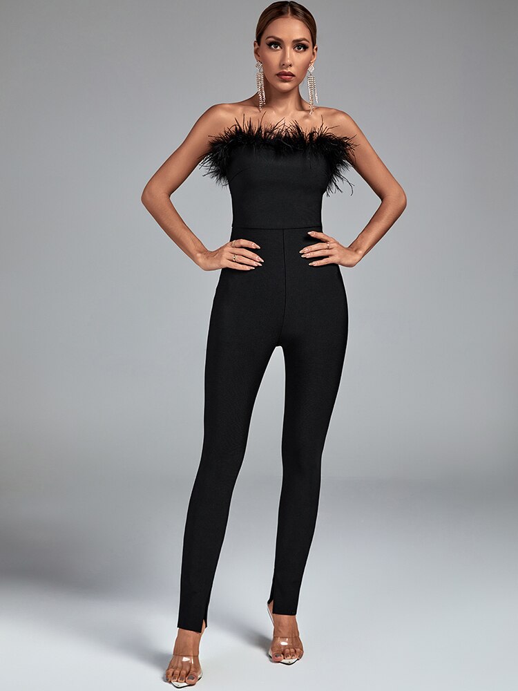 Combinaison de Soirée Élégante en Polyester – Femme – Felicia