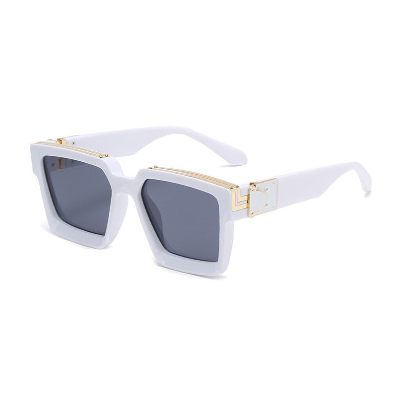 Lunettes de soleil carrées teintées aux normes modernes