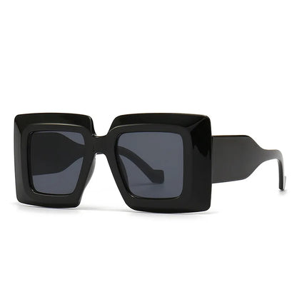 Lunettes de soleil carrées vintage surdimensionnées