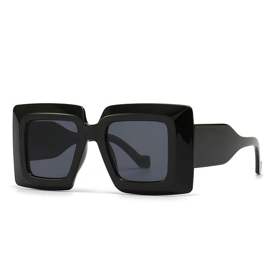 Lunettes de soleil carrées vintage surdimensionnées
