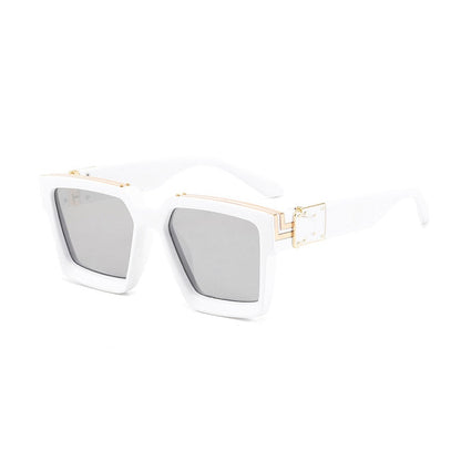 Lunettes de soleil carrées teintées aux normes modernes