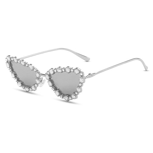Folie des Strass - Lunettes de Soleil en Forme de Chat