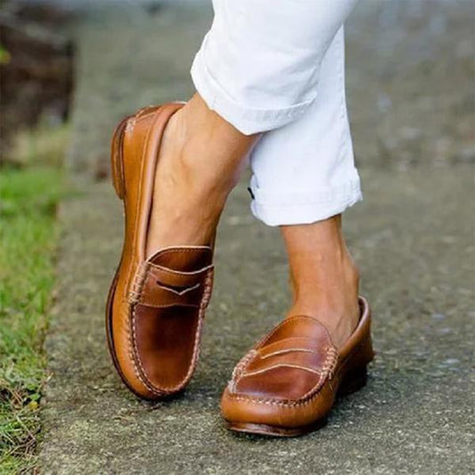 Chaussures Élégantes en Cuir pour Femmes
