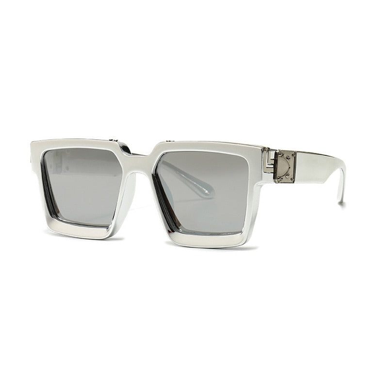 Lunettes de soleil carrées teintées aux normes modernes