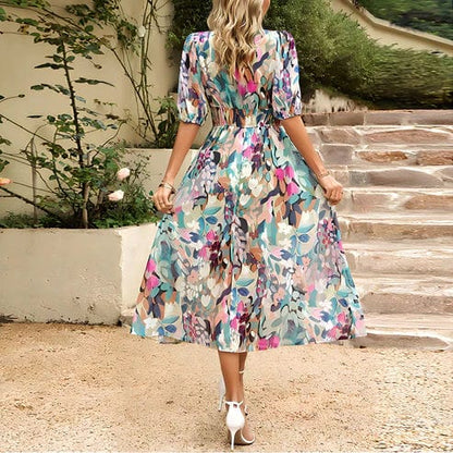 Robe Midi Élégante en Polyester – Femme – Céline