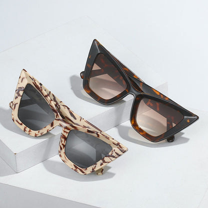 Lunettes de soleil oversize en forme d'œil de chat