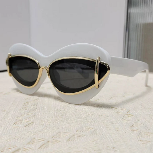 Lunettes de Soleil Double Monture Œil de Chat