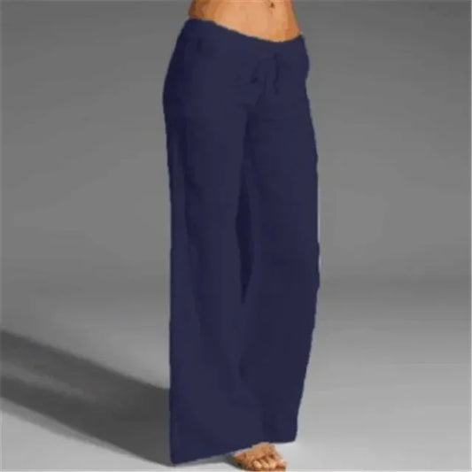 Élise - Pantalon Large Confortable À Cordon De Serrage