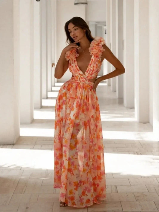 Lexi - Robe maxi élégante sans dos