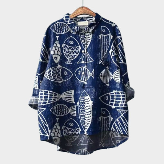 Mariska - chemise avec pression d'animal